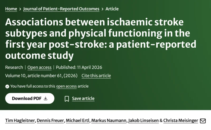 Michael Ertl: Patient-Reported Outcomes Reveal Differences in Perceived Stroke Recovery