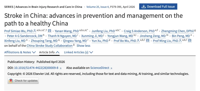 Leonardo Roever: Progress in Prevention, Treatment, and National Care Strategies for Stroke in China