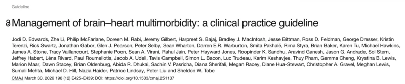 Leonardo Roever: Integrated Clinical Guidelines for Managing Brain-Heart Multimorbidity