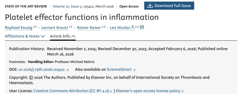 Are Platelets Really Just Clotting Cells or Immune Orchestrators? - RPTH Journal