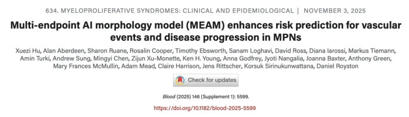 Hassan Raza: A Smarter Risk Prediction in MPNs Using AI