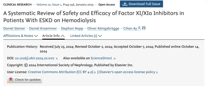 Mital Jhaveri: The Promise of Factor XI Inhibitors in Chronic Kidney Disease