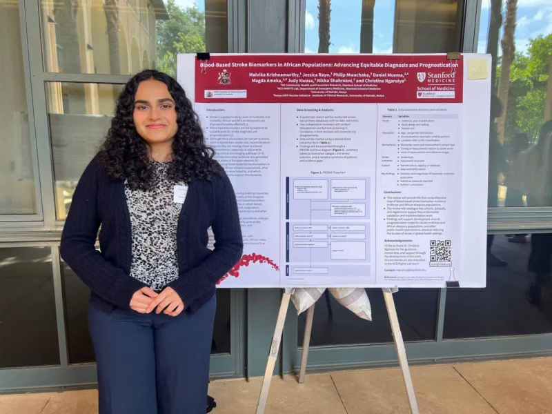 Christine Ngaruiya: Malvika Krishnamurthy Highlights Biomarker Gaps in Stroke Research at Stanford Research Symposium