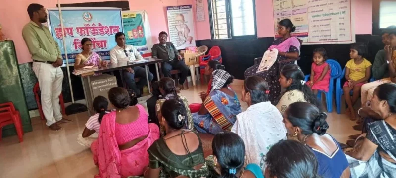 A Free Hemoglobin Screening Camp for Kaikadi Vasti and Eramushti Community Women - Hope Foundation Sironcha