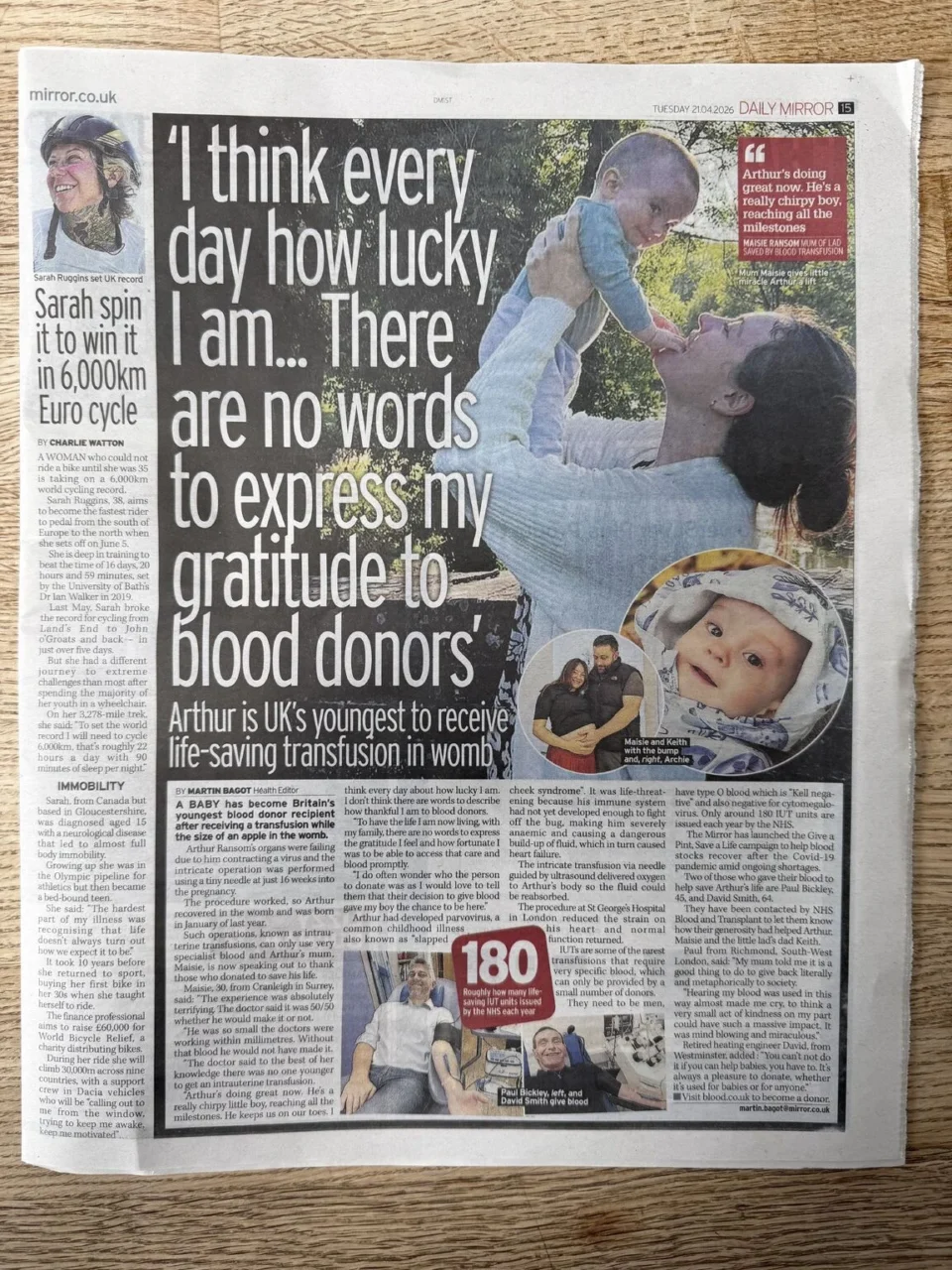 Kate Thomas: One Hour, One Donation, One Life Saved