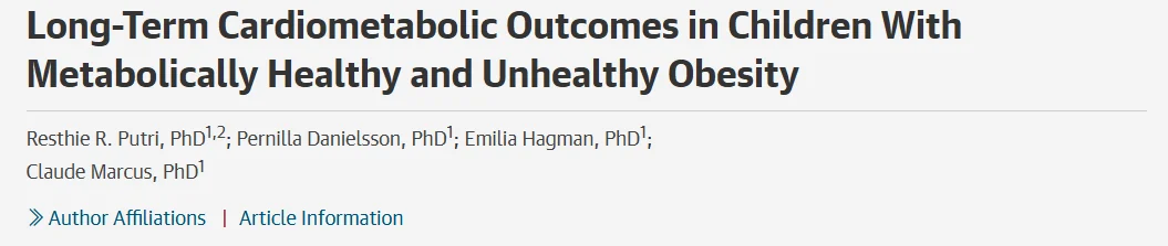Robert Lufkin: The Misleading Concept of Metabolically Healthy Obesity in Childhood
