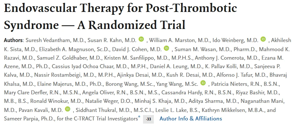 Mike Thompson: Breaking Down the C-TRACT Trial on Endovascular Therapy for Post-Thrombotic Syndrome