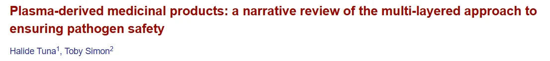 David McIntosh: The Evolving Safety Framework for Plasma-Derived Therapies