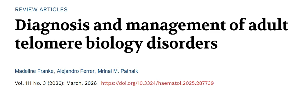 John Abraham: Telomere Biology Disorders - From Bench to Bedside