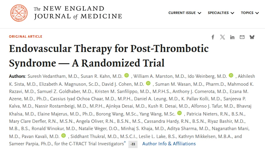 Alfonso J. Tafur: Endovascular Therapy Improves Post-Thrombotic Syndrome Outcomes at 6 Months