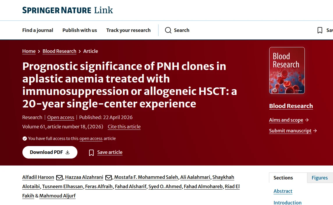 Mostafa Faisal Mohammed Saleh: Exploring the Impact of PNH Clones in Aplastic Anemia Across Different Treatment Strategies