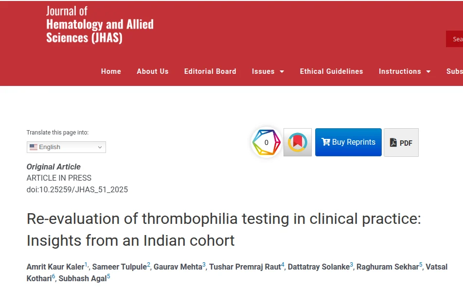 Amrit Kaur Kaler: The Hidden Genetic Drivers of Thrombosis