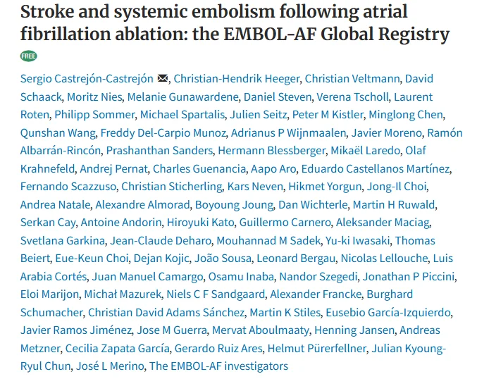 Maria Kousta: Global Collaboration Reveals New Insights on Stroke After AF Ablation