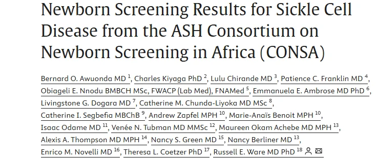 Andrew Zapfel: Expanding Newborn Screening for Sickle Cell Disease in Africa