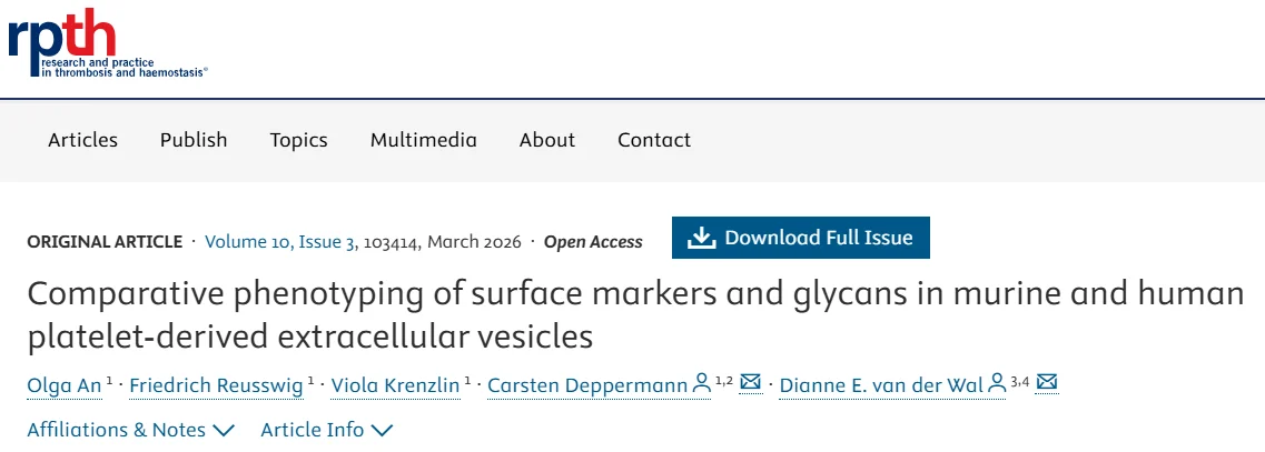 Dianne E. van der Wal: How Rat and Human Platelet Vesicles Are Different