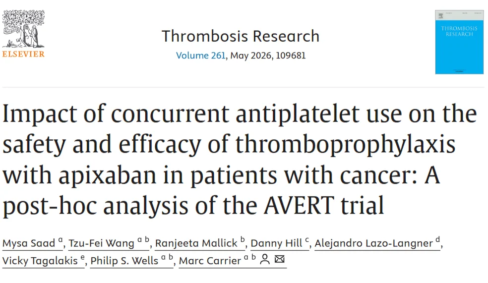 Mysa Saad: Antiplatelets Increase Bleeding Without Reducing VTE in Cancer Patients