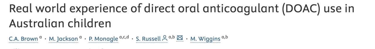 Danny Hsu: Unlocking The Real-World Potential of DOACs in Paediatric Thrombosis