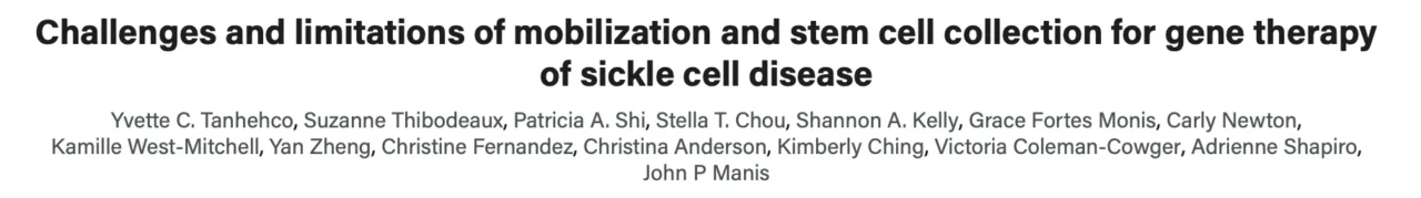 Nour Al-Mozain: Why Stem Cell Collection Parameters Need Adjustment in SCD for Gene Therapy?