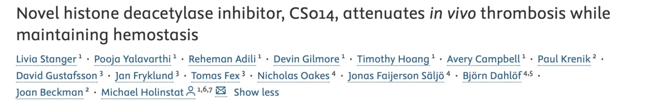Andreas Ejlegård: Rebalancing Thrombosis and Hemostasis Through Mechanistic Innovation
