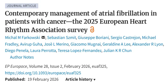 Michal Farkowski: Cardiooncology Also Deals with Arrhythmia