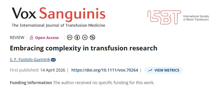 Suzanne Fustolo-Gunnink: Exploring Complexity and Uncertainty in Transfusion Research