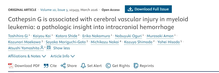 Heghine Khachatryan: Intracranial Hemorrhage in Leukemia - Beyond Thrombocytopenia
