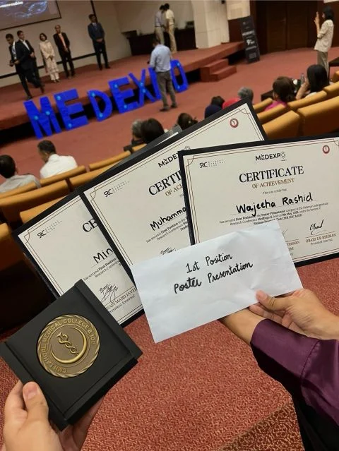 Wajeeha Rashid: Research Poster Award at MedExpo 2.0