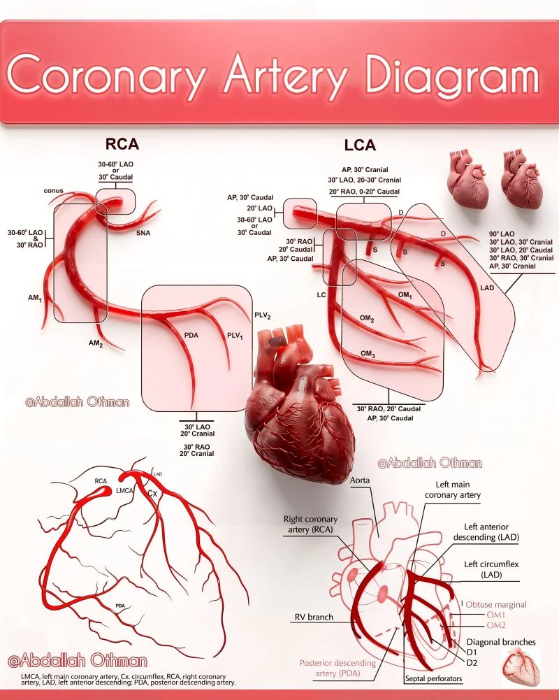 Abdallah Othman: Exploring the Detailed Diagram of the Coronary Arteries 1 Abdallah Othman
