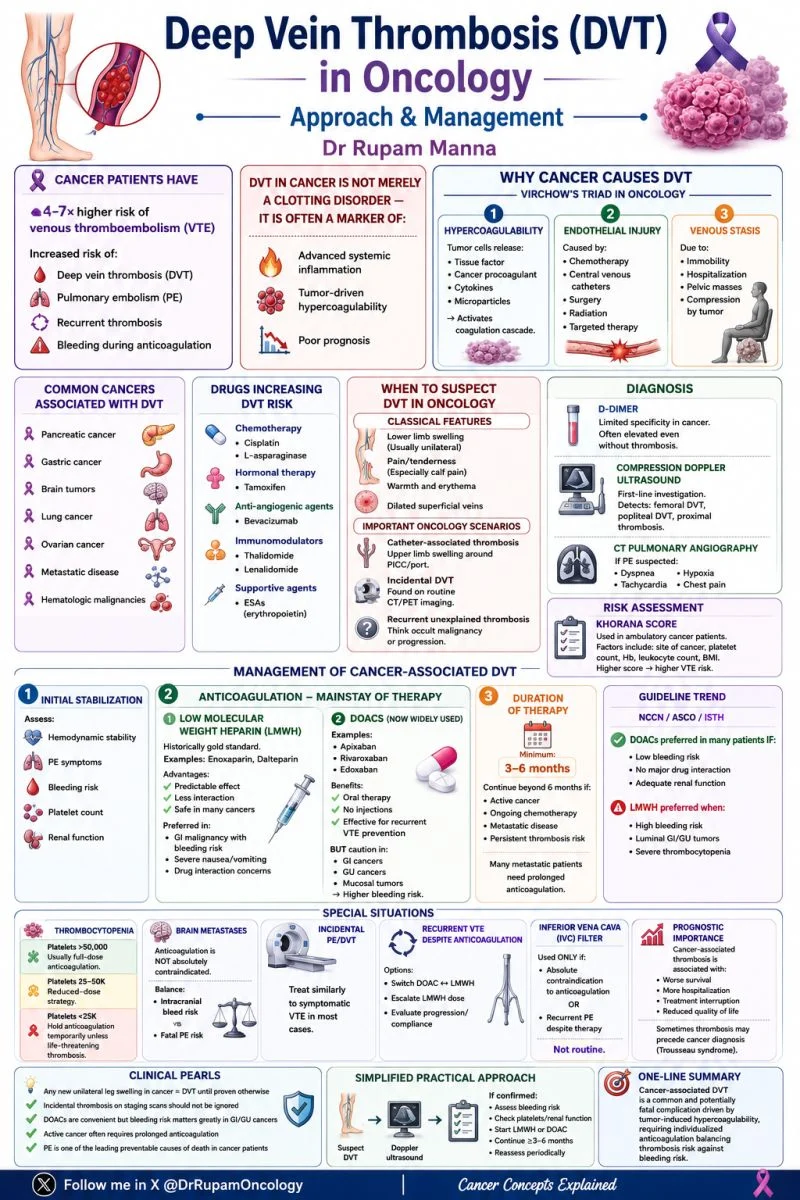 Rupam Manna: Approach and Management of Deep Vein Thrombosis in Cancer 1 Rupam Manna