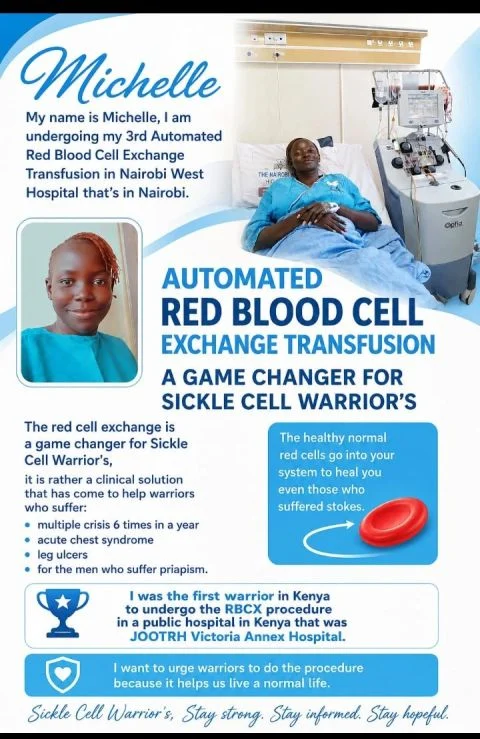Asesa Omullo: Living Stronger With Sickle Cell Through RBC Exchange Therapy 1 Asesa Omullo: Living Stronger With Sickle Cell Through RBC Exchange Therapy