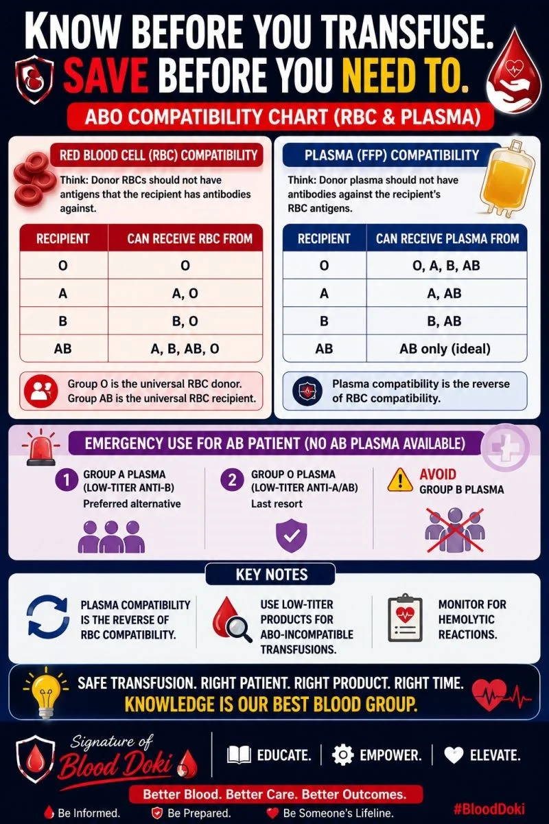 Augustina Isioma Ikusemoro: Why Plasma and RBC Transfusions Follow Different Compatibility Rules