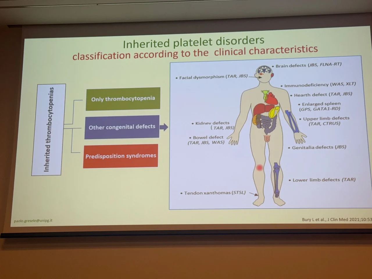 Wolfgang Miesbach: From genes to mechanisms - An Outstanding Update on Inherited Platelet Disorders 1 Wolfgang Miesbach