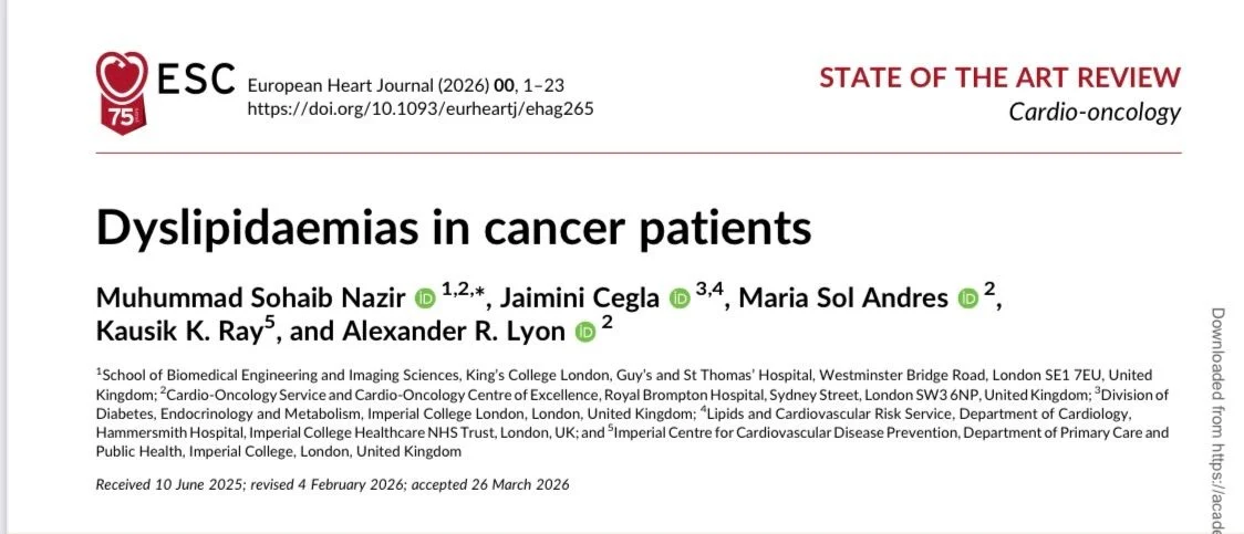 Maria Sol Andres: Exploring Lipid Disorders in Modern Cancer Care 1 Maria Sol Andres: Exploring Lipid Disorders in Modern Cancer Care
