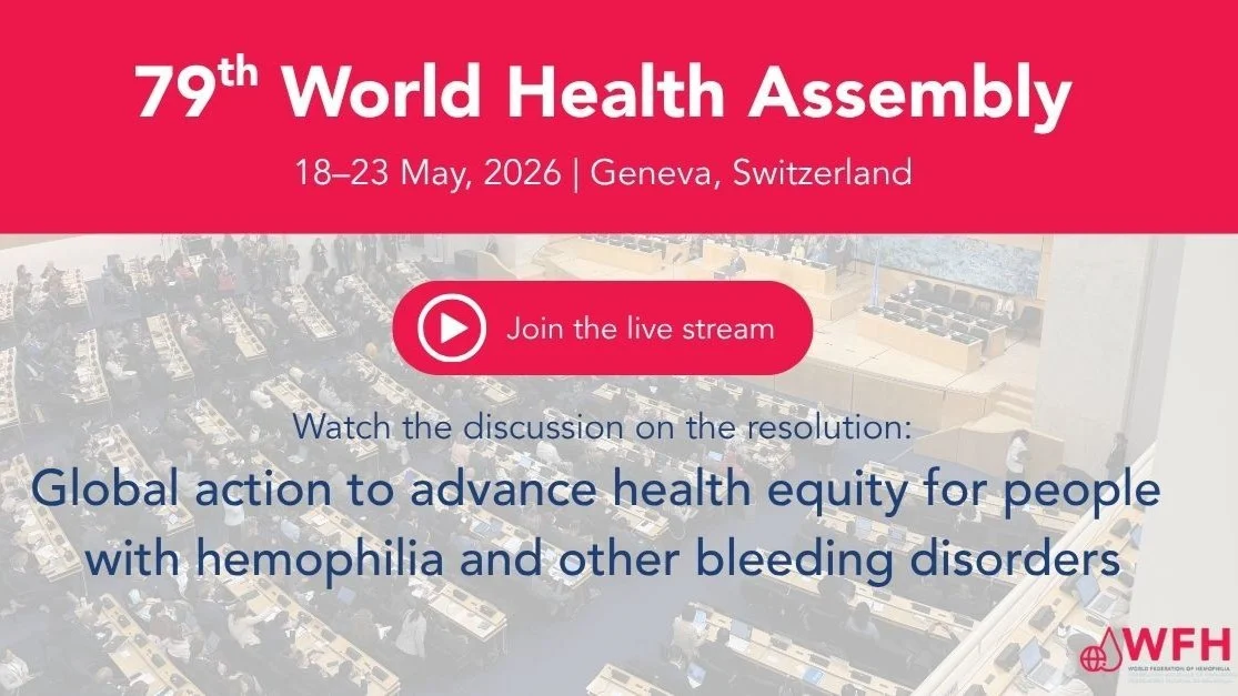 Follow the WHA Discussion on Bleeding Disorders Live – WFH 