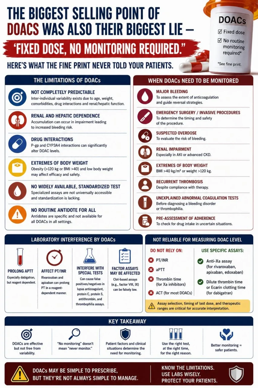 Ifeanyichukwu Ifechidere: The Biggest DOAC Myth in Coagulation - 'No Monitoring Required'