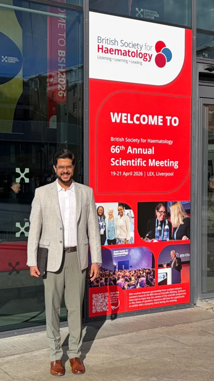 Chaitanya Harita: Presenting AML Research at the British Society for Haematology Annual Scientific Meeting 2026 1 Chaitanya Harita