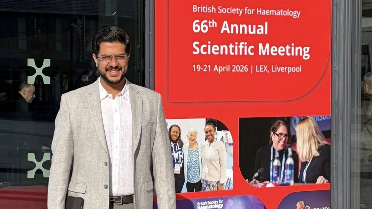 Chaitanya Harita: Presenting AML Research at the British Society for Haematology Annual Scientific Meeting 2026