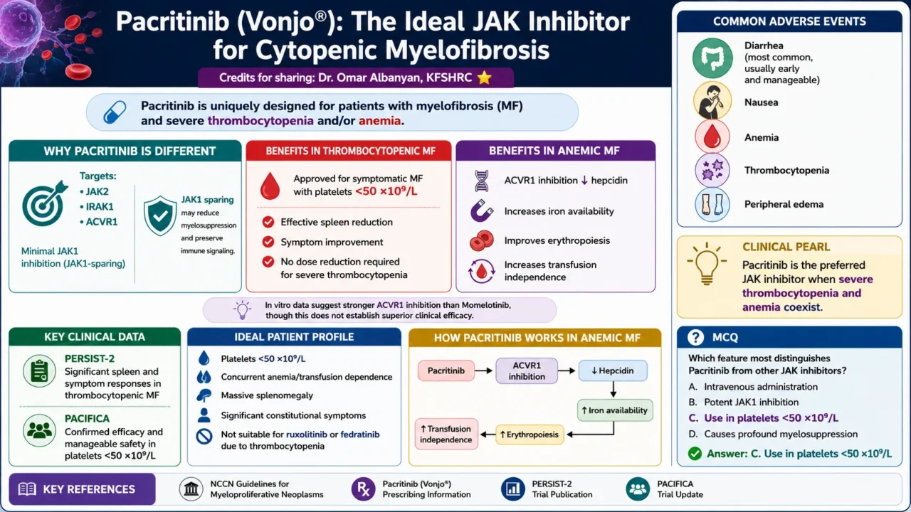 Chokri Ben Lamine: Pacritinib Is a Key JAK Inhibitor for Cytopenic Myelofibrosis
