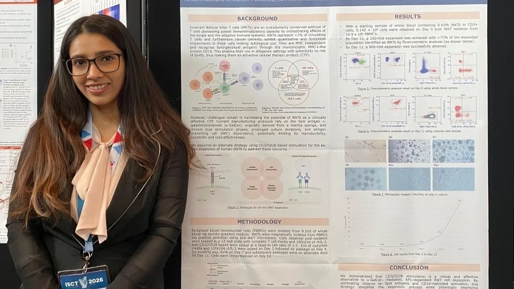 Khushali Pandit: Innovations in Cell Therapy Manufacturing Highlighted at ISCT 2026