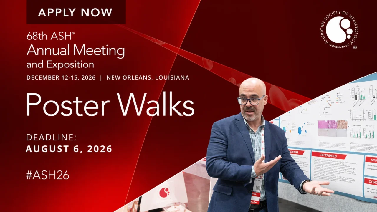 Highlight Groundbreaking and Emerging Science From the Posters by Leading an ASH Poster Walk at ASH26