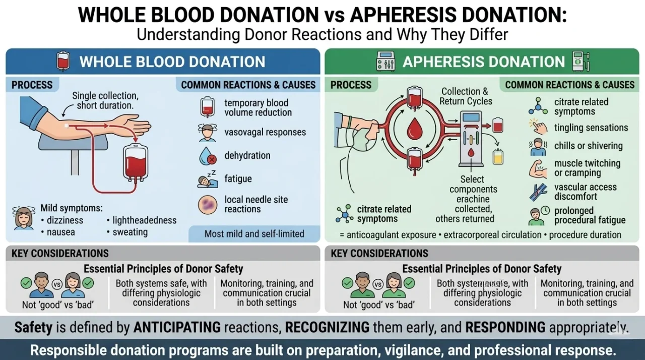 Tagreed Alkaltham: WB Donation vs Apheresis Donation – Understanding Donor Reactions and Why They Differ
