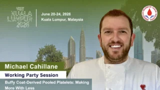 Michael Cahillane: Highlights of a New Approach to Platelet Efficiency at ISBT