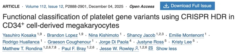 Alan Nurden: CRISPR-Mediated Megakaryocyte Modeling in Glanzmann Thrombasthenia