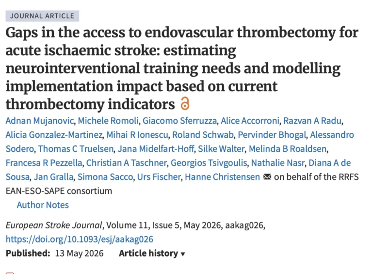Michele Romoli: Neurointerventional Workforce Gaps and Stroke Thrombectomy Access in Europe