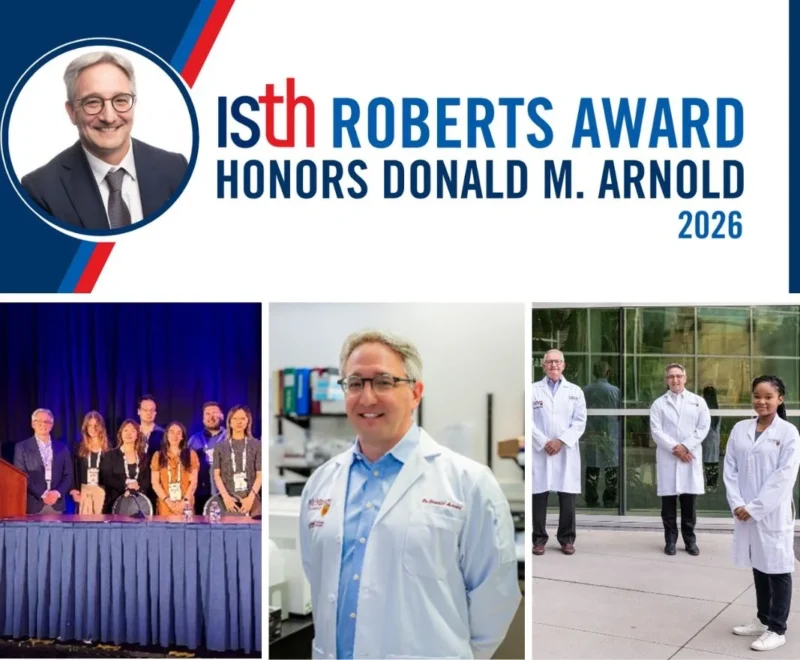 Thrilled to Present The ISTH Roberts Award to Donald Arnold - ISTH