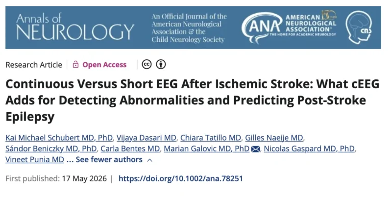 Marian Galovic: When, Why and How to Perform an EEG After Stroke? 1 Marian Galovic: When, Why and How to Perform an EEG After Stroke?