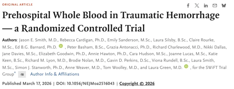Jonathan Hoiles: Perhaps 2 Units in Traumatic Hemorrhagic Shock Isn’t Enough to Make a Meaningful Difference? 2 Jonathan Hoiles: Perhaps 2 Units in Traumatic Hemorrhagic Shock Isn’t Enough to Make a Meaningful Difference?