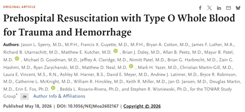 Jonathan Hoiles: Perhaps 2 Units in Traumatic Hemorrhagic Shock Isn’t Enough to Make a Meaningful Difference? 1 Jonathan Hoiles: Perhaps 2 Units in Traumatic Hemorrhagic Shock Isn’t Enough to Make a Meaningful Difference?