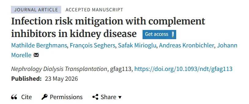 Johann Morelle: Complement Inhibitors Are Reshaping Modern Nephrology
