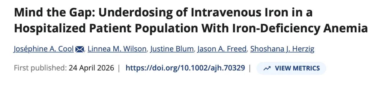 Muhammet Özbilen: Is the IV Iron Given to Hospitalized Patients Sufficient?
